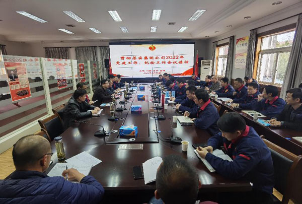 公司召開(kāi)會(huì)議傳達(dá)集團(tuán)公司黨建工作、紀(jì)檢工作會(huì)議精神